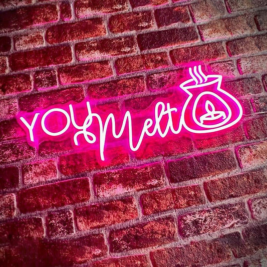 You Melt Neon Signs, Neon Lights, LED Neon Signs for Room, Bars Light Up Signs, Cool Neon Light Signs, Neon Wall Lights