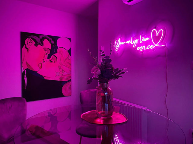 You Only Live Once LED Neon Sign for Wedding light up sign