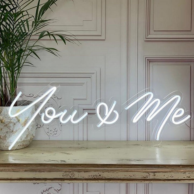 You and Me LED Neon Sign light up sign