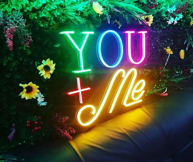 You and Me LED Neon Sign light up sign