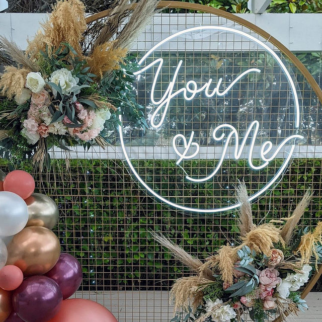 You and Me LED Neon Sign light up sign