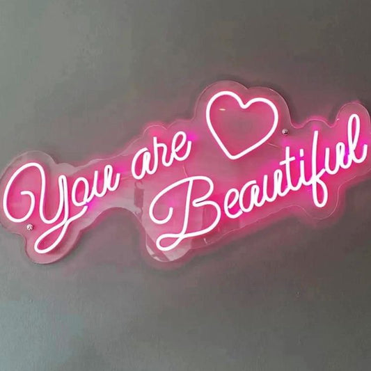You are Beautiful LED Neon Sign light up sign