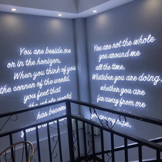You are Beside Me Instagram Wall LED Neon Sign for Salon light up sign