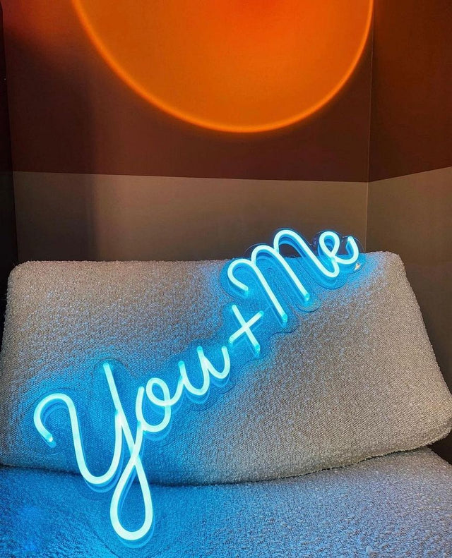 You plus Me LED Neon Sign for Wedding light up sign