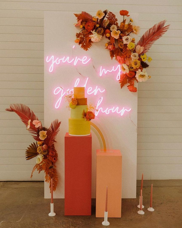 You're My Golden Hour LED Neon Sign for Wedding light up sign