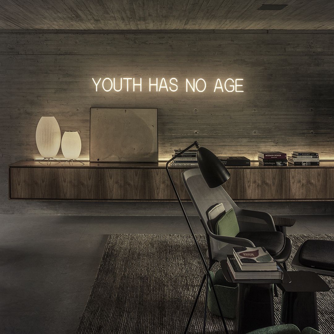 Youth Has No Age Neon Sign