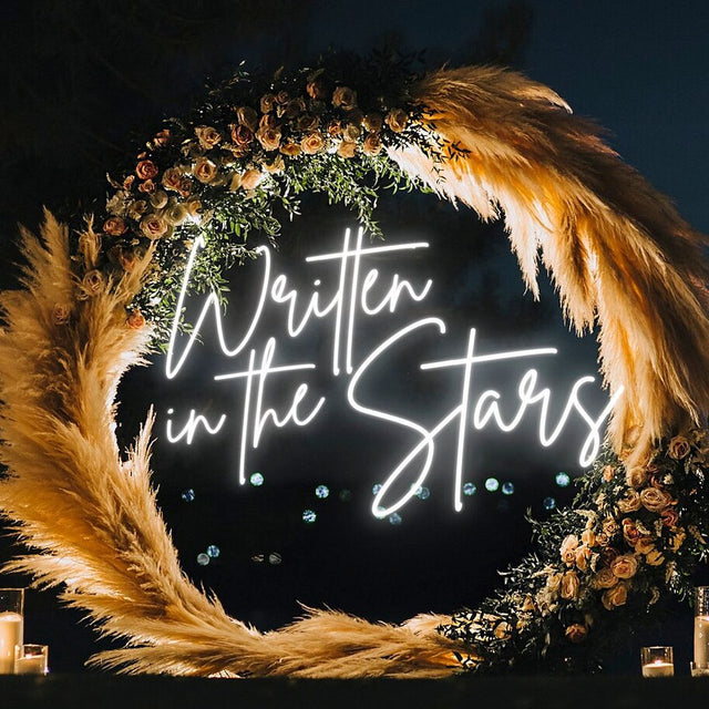 Written in The Stars LED Neon Sign for Wedding light up sign